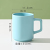 Ceramic Cup Manufacturer White Porcelain Mark Cup LOGO Hotel Hotel Tea Cup Covering Simple Gift Cup engraving