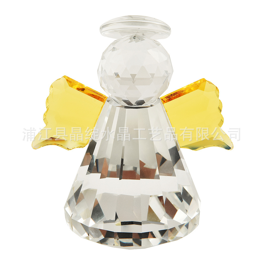 Fábrica directa transfronteriza para proteger la fortuna muñeca de cristal ángel regalo creativo decoración del hogar adornos de mesa