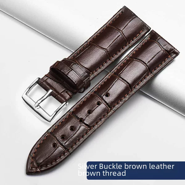Quick-release Strap Men's and Women's Real Leather Belt for Huawei GT2 Bamboo Pattern Cowhide Rongyao Huami Smart Watch