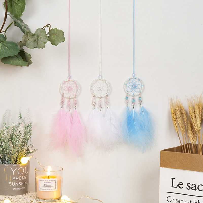 Dreamer Handmade Cross-Border Supply: Simple European & American Dreamcatcher Necklace for Women, Minimalist Pendant, Trendy Instagram-Style New Arrival—Wholesale