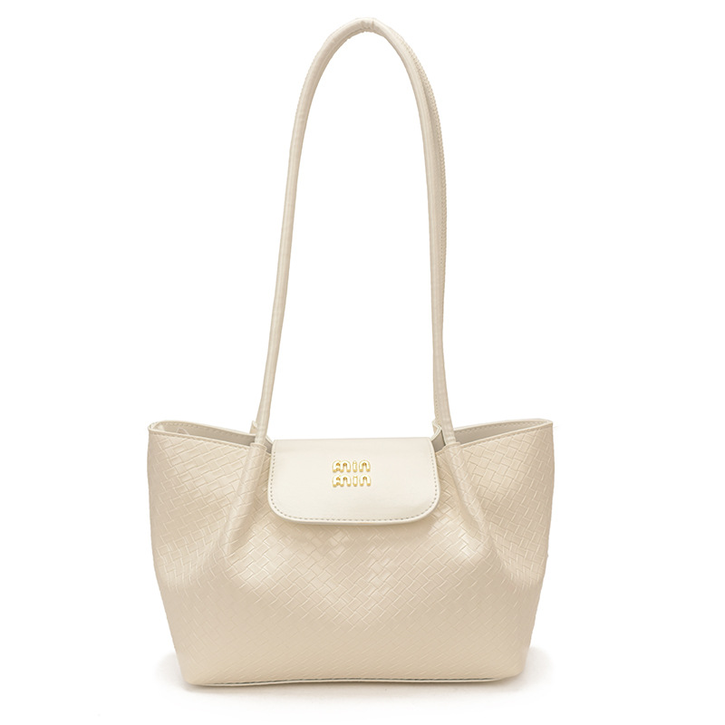 Bolsa de mano de moda francesa tejida para mujeres venta caliente nueva gran capacidad ocio ligero de lujo hombro único brazo bolso image 11