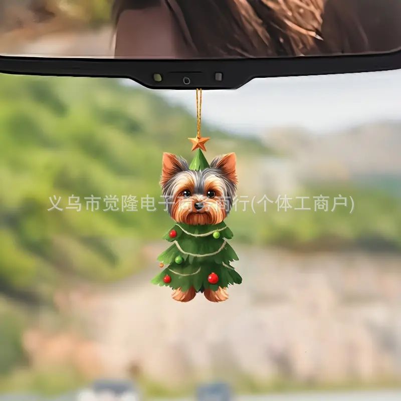 Christmas cute acrylic pendant