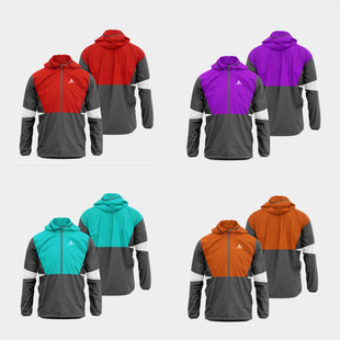 Sports windbreaker assault coat windproof coat custom print name print logo long sleeve work coat work group coat
