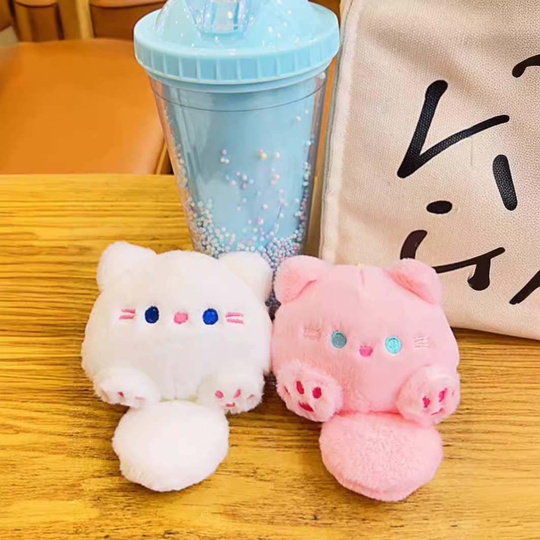 Lindo grupo de gatos, llavero de celebridades de Internet, muñeca exquisita femenina, mochila escolar, colgante, muñeca, juguete de peluche, accesorios pequeños