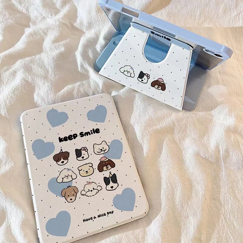 Blue Love Puppy Rotating Tablet Protective Cover iPad Pro11 2024/10th/10.2/10.9/9.7 Blue Love Puppy Rotating Tablet Protective Cover iPad Pro11 2024/10th/10.2/10.9/9.7