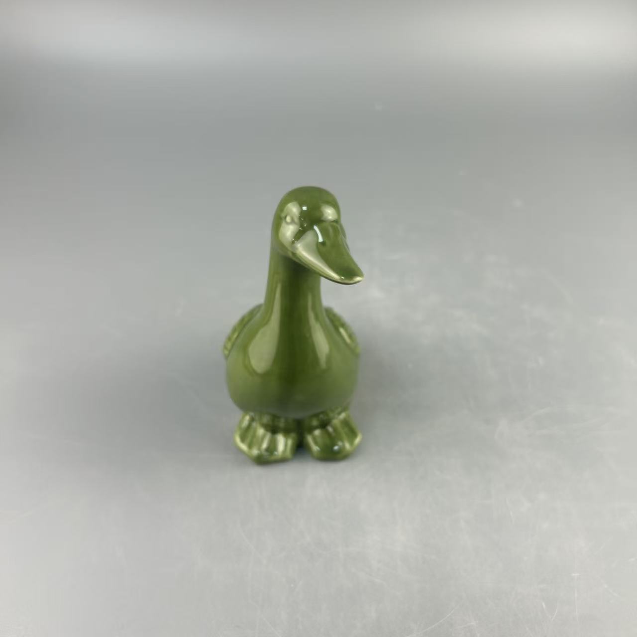 Personalizada transfronteriza cerámica verde pato cisne artesanía ornamentos nórdicos inswind combinación de estudio decoración porche