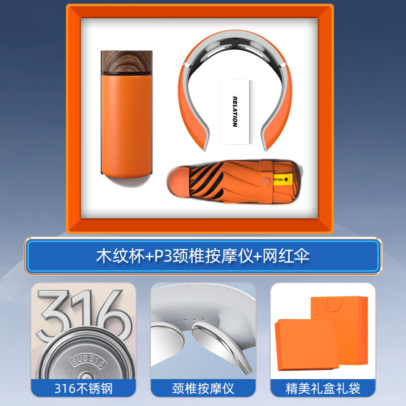 Juego de regalo de empresa Juego de regalo de mano de taza termo inteligente Regalo de evento de apertura Logotipo personalizado Regalo práctico