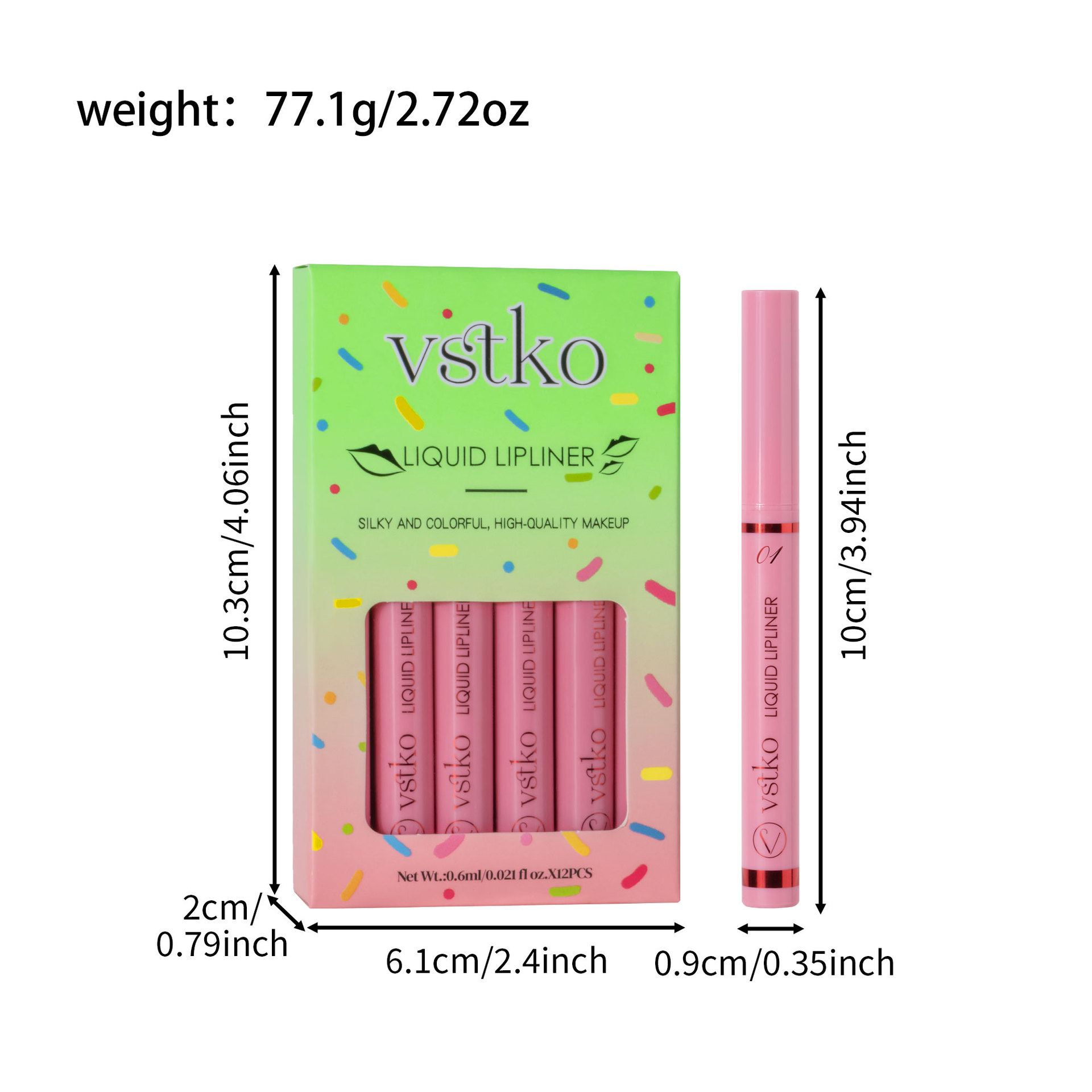 VSTKO Cross-border Gourd-tipped liquid Lip Liner Pen Set Matte, easy-to-color, waterproof and long-lasting nude Lipstick pen Application Scenario