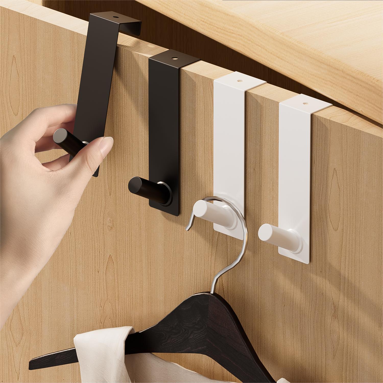 Wardrobe Door Hook Without Punching Kitchen Door Back Door Hook Dormitory Clothes Hook Cabinet Door Rear Storage Single Hook