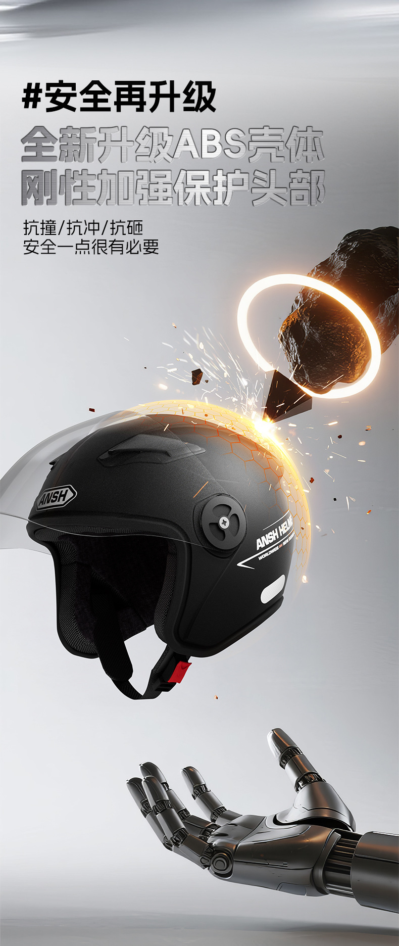3C Certified New National Standard Electric Motorcycle Dual-Lens Helmet for Women and Men, Half-Face Electric Scooter Helmet for Autumn and Winter, Warm and Safe Helmet