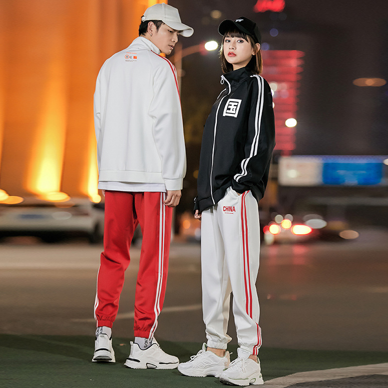 (2개) 스포츠 세트 남자 23 새 봄 · 가을 커플 투피스 스웨터 한국 학생 재킷 조수 캐주얼 교복 도매