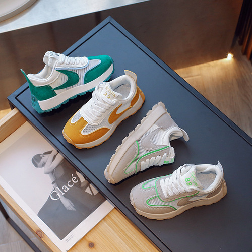 Children's Forrest Gump shoes  new summer casual girls, primary school students, middle-aged and older boys' single mesh breathable sports shoes