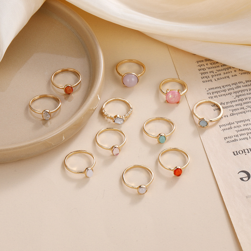22g Weight Zircon Inlay Material Simple Style Classic Style Heart Shape Alloy Inlay Zircon Women's Rings