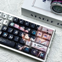 印花集键帽PC材质雾透支持wooting EZ63MADE68 Hero68ND63夜魔