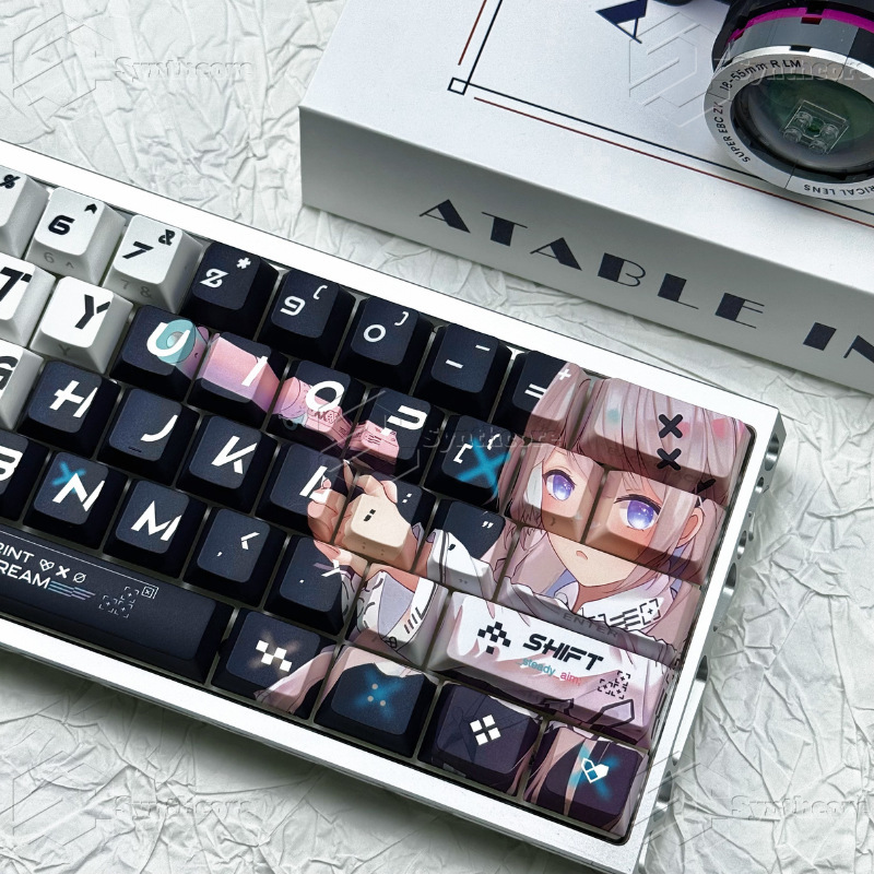 Printed Keycap Set Pc Material Fog Transparent Supports Wooting Ez63Made68 Hero68Nd63 Night Demon