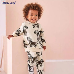 Littlebuddy秋冬長袖子供服セット欧米風綿2-7歳子供服丸襟