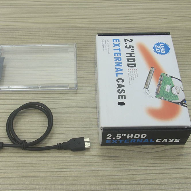 Transparent SSD solid -state machine 2.5 -inch notebook SATA serial port USB 3.0 high -speed mobile hard disk box supply