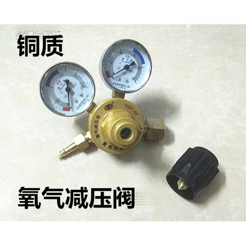 鱼车鱼箱活鱼运输氧气瓶氧气表减压器减压阀压力表全铜YQY07气压