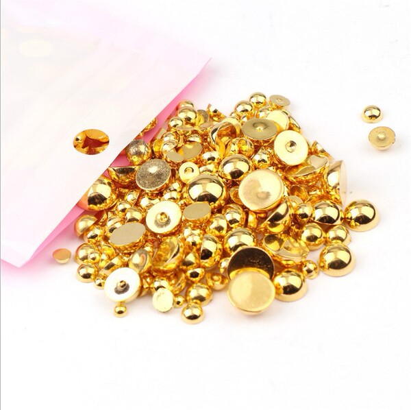 Gold -plated silver -plated pearl AB electroplated imitation pearl…