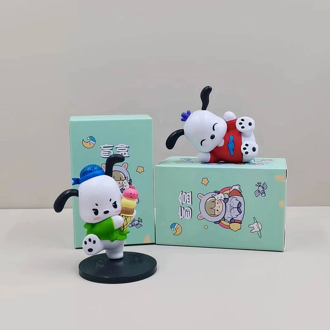 Sanrio, мультяшная мини-фигурка, настольное украшение, кукла, подарок на день рождения