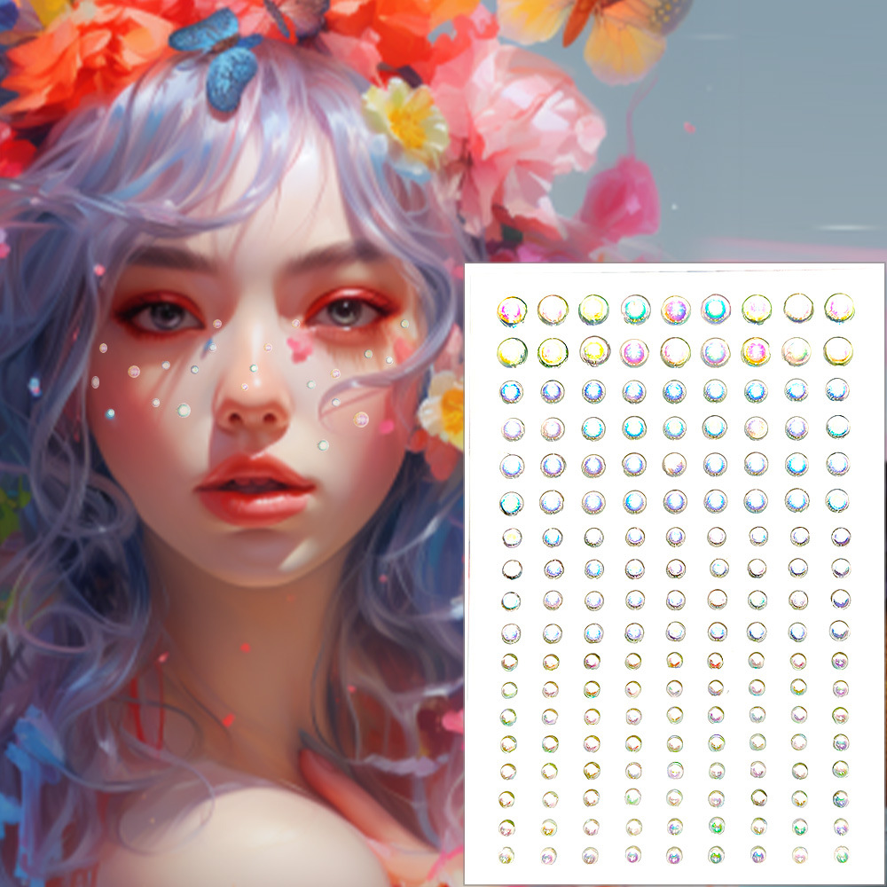 162 pieces| Transparent colorful aurora water beads