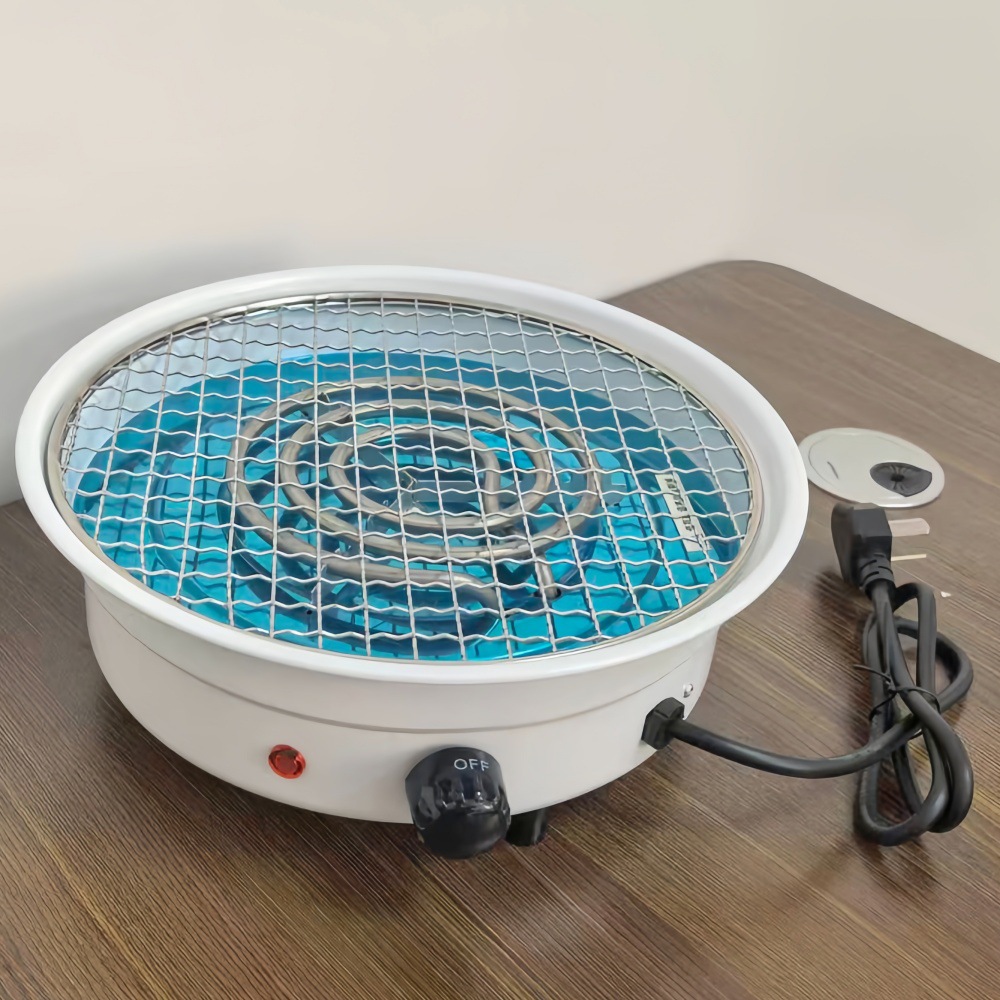 Nuevo horno portátil camping parrilla de té parrilla parrilla patio parrilla redonda parrilla de doble propósito