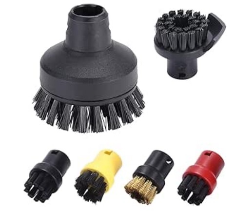 Adecuado para accesorios de vapor Karcher Kach, trapo, trapo, accesorios de vapor Karcher, cepillo redondo pequeño, cepillo de cobre
