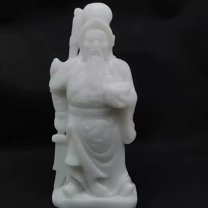 Afghan Jade Guan Gong Ornaments Afghan Character Carvings Wu Caishen Home Office Furnishings Crafts Gifts