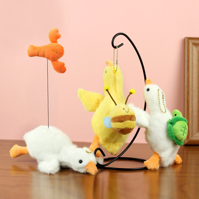 Cute 4 pulgadas agarrar muñeca juguete de peluche colgante oso conejo juguete de peluche muñeca regalo de boda image 3