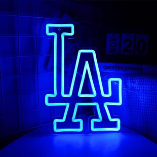 Dodgers Blue Neon Cross-Border E-Commerce Label Luminous Light Sign Pattern Atmosphere Decorative Light Sign