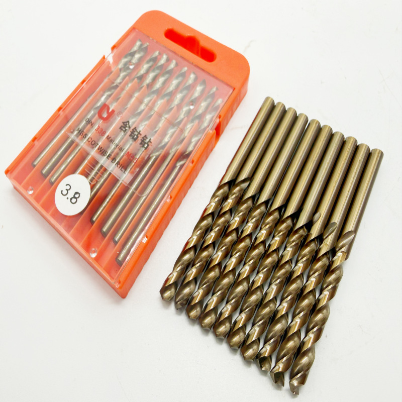 含钴钻头m35CO含钴5%高速钢钻头 不锈钢用麻花钻0.5-13mm厂家批发