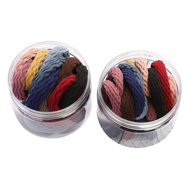 Alta banda de goma elástica color jacquard toalla anillo adulto lazo de pelo sin costura cuerda de pelo Corea del Sur gruesa cuerda de pelo accesorios para el cabello
