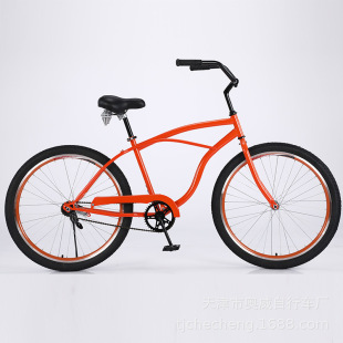 Factory wholesale 26 inch commuter bike beach road bike ladies leisure bicycle foot brake reverse brake bicycle