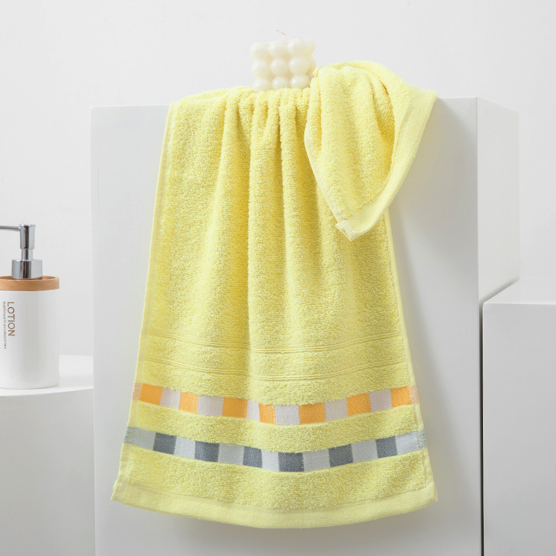 리본 체크 옐로우