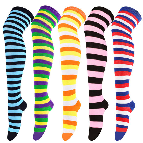 Carnival socks Christmas socks striped thigh socks Irish stockings independence day over-the-knee socks Halloween party socks