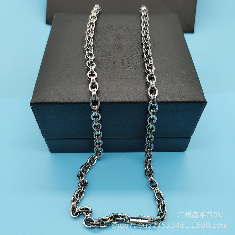 Chkeluo estrella de seis puntas llama Cruz vintage colgante collar Moda pareja en línea celebridad chic cadena