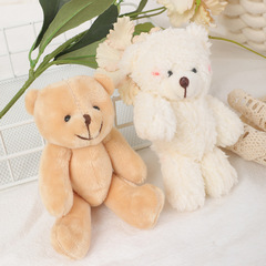 網紅玩偶掛件可愛腮紅小熊卡通包包情侶鑰匙扣毛絨公仔掛件批發