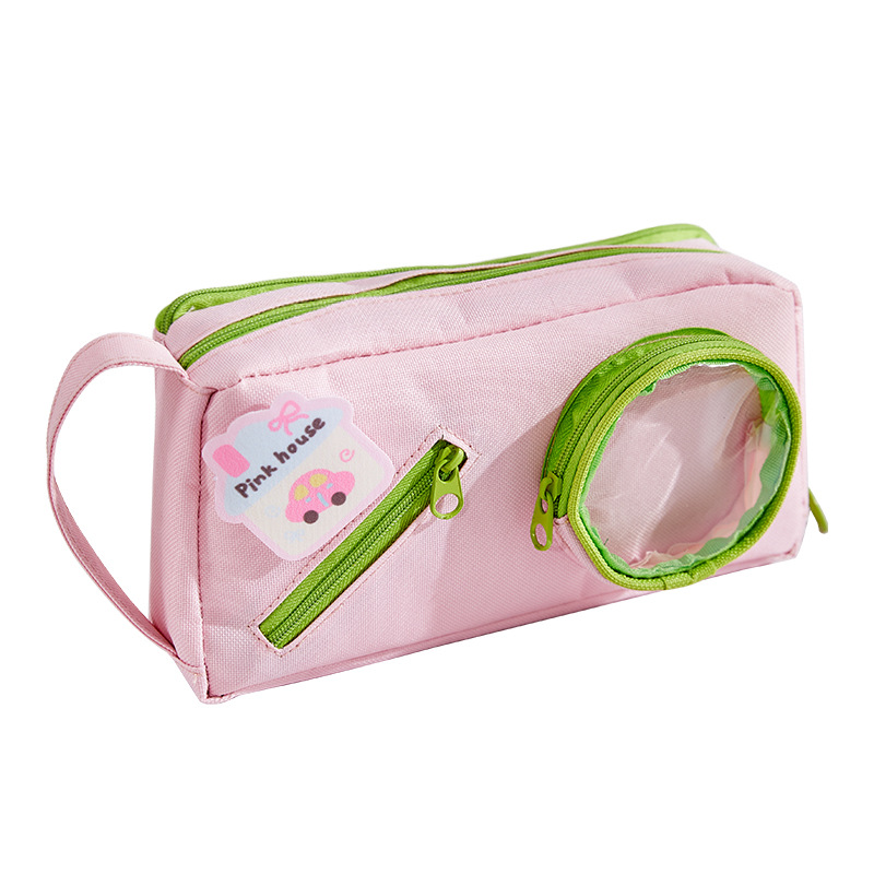 Nuevo estilo de azúcar estrella de alto valor bolsa de dolor de gran capacidad bolsa de lápices linda multifuncional estudiante portátil caja de lápices bolsa de papelería