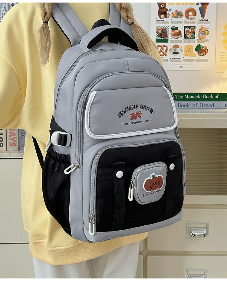Kids Backpacks Backpack For Primary, Middle And High School Students, New Style, Fashionable, Large Capacity, Commuting, Simple Backpack_voghion.com