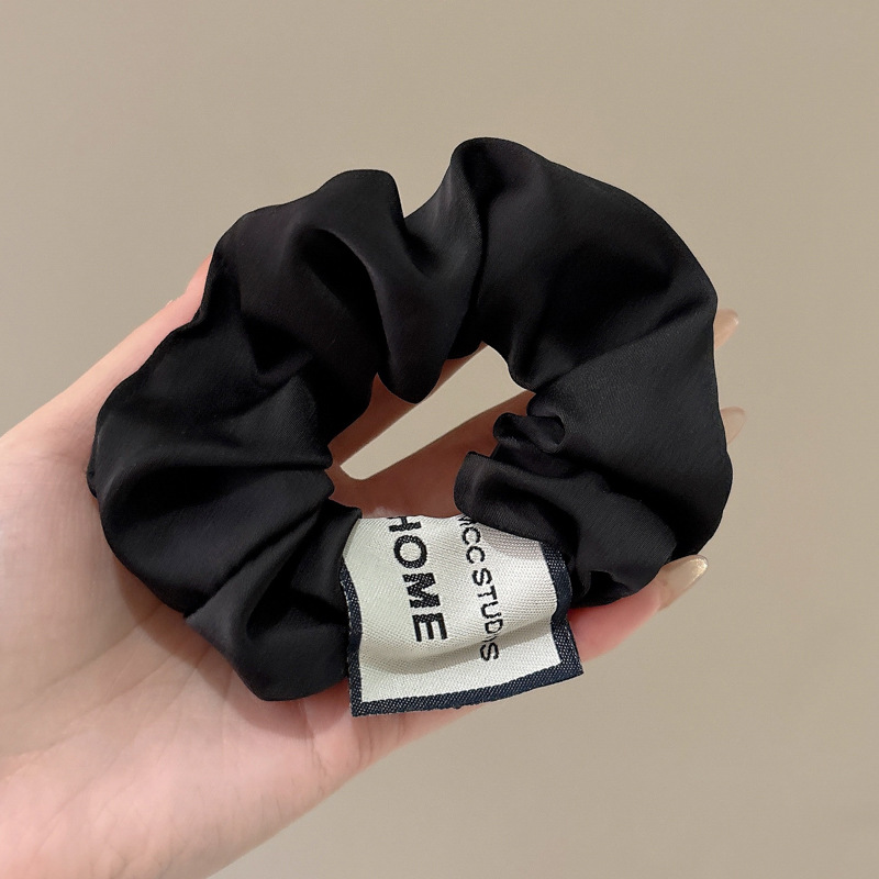 5 # lazo de pelo etiquetado negro-10cm