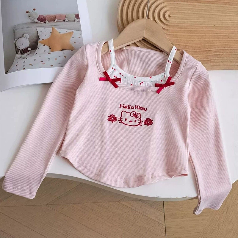 Autumn body-friendly long-sleeve girl's, internet celebrity, western style, slim fit