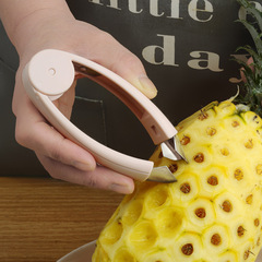 Stainless steel pineapple eye remover pointed strawberry clip household multi-purpose pineapple peeling gadget fruit strawberry stem remover