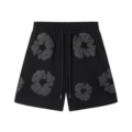 Shorts Black Print Black