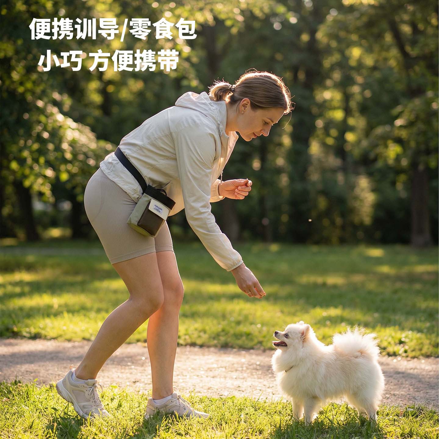 Moorpet / fabricante de mascotas para perros bolsas de aperitivos directas bolsas de entrenamiento portátiles al aire libre bolsas de paseo de perros bolsas de aperitivos plegables