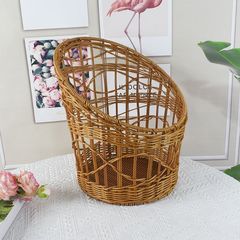 仿藤编织篮油条篮筐欧式面包筐水果收纳篮子烘焙展示