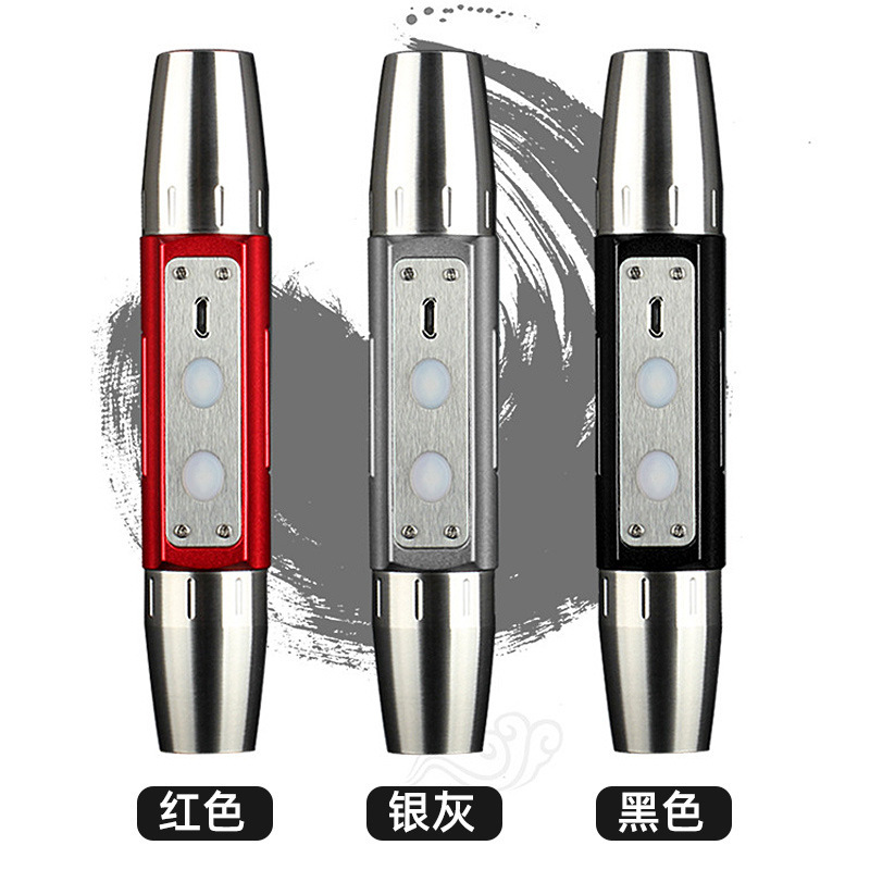 Jade Identification Lamp with Four Light Sources, USB Charging, Stainless Steel Flashlight for Jade and Antique Identification