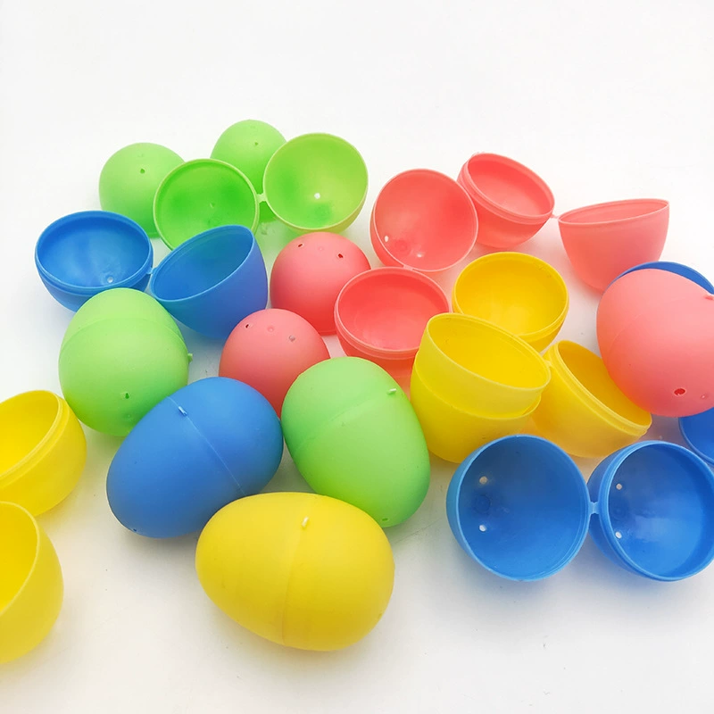 Easter egg colorful painted egg festival gift party plastic opening egg toy shell creative crafts