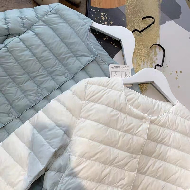 One wear three wear easy to wear no running fur lightweight warm 90 white duck down jacket women's short 23 autumn and winter Q1113Y