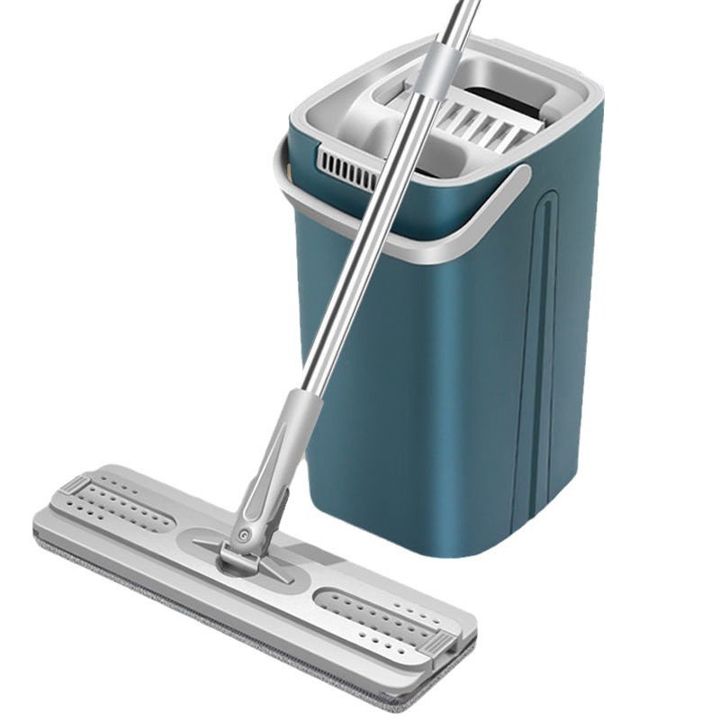 espesar perezoso sin lavarse a mano rascar trapeador trapeador doméstico un trapeador limpio y húmedo de doble uso con barril trapeador de suelo artefacto mágico