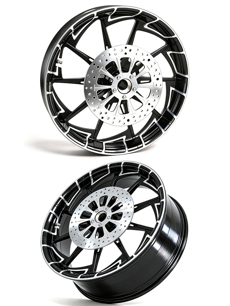 Direct Sales from the Source Factory: Integrated Brake Discs Front 11.8inch and Rear 11.5inch Suitable for Harley Dyna and Softail